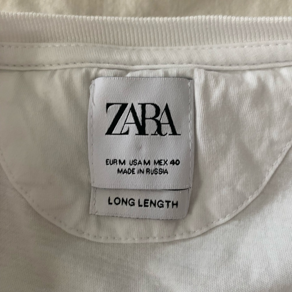 Zara Long Length Basic Tee - image 3